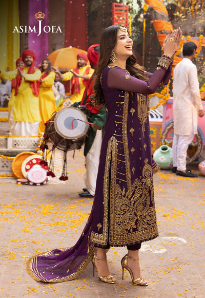 Asim Jofa | Chamak Damak Festive 24 | AJCD-17 - Hoorain Designer Wear - Pakistani Ladies Branded Stitched Clothes in United Kingdom, United states, CA and Australia