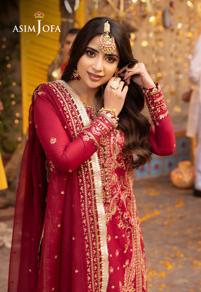 Asim Jofa | Chamak Damak Festive 24 | AJCD-25 - Hoorain Designer Wear - Pakistani Ladies Branded Stitched Clothes in United Kingdom, United states, CA and Australia