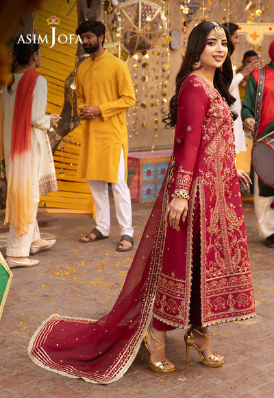Asim Jofa | Chamak Damak Festive 24 | AJCD-25 - Hoorain Designer Wear - Pakistani Ladies Branded Stitched Clothes in United Kingdom, United states, CA and Australia