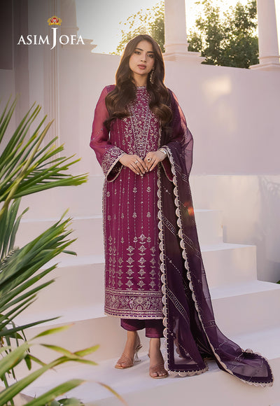 Asim Jofa | Dhanak Rang Collection | AJCF-19 - Hoorain Designer Wear - Pakistani Designer Clothes for women, in United Kingdom, United states, CA and Australia