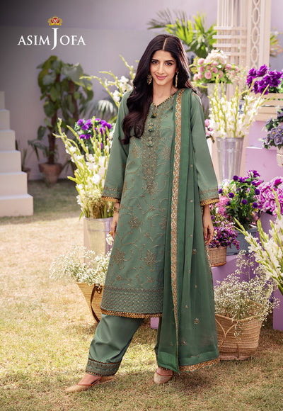 Asim Jofa | Dhanak Rang Collection | AJCF-15 - Hoorain Designer Wear - Pakistani Designer Clothes for women, in United Kingdom, United states, CA and Australia