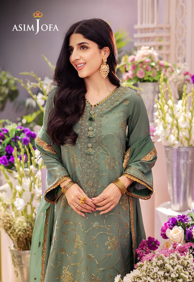 Asim Jofa | Dhanak Rang Collection | AJCF-15 - Hoorain Designer Wear - Pakistani Ladies Branded Stitched Clothes in United Kingdom, United states, CA and Australia