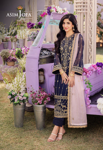 Asim Jofa | Dhanak Rang Collection | AJCF-09 - Hoorain Designer Wear - Pakistani Ladies Branded Stitched Clothes in United Kingdom, United states, CA and Australia