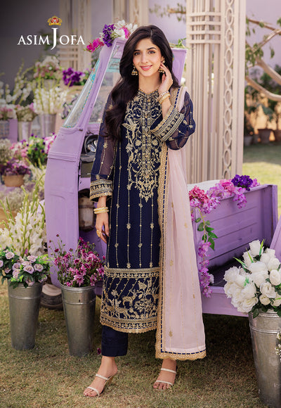 Asim Jofa | Dhanak Rang Collection | AJCF-09 - Hoorain Designer Wear - Pakistani Designer Clothes for women, in United Kingdom, United states, CA and Australia