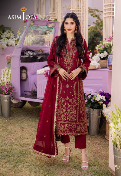 Asim Jofa | Dhanak Rang Collection | AJCF-28 - Hoorain Designer Wear - Pakistani Designer Clothes for women, in United Kingdom, United states, CA and Australia