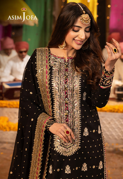 Asim Jofa | Chamak Damak Festive 24 | AJCD-02 - Hoorain Designer Wear - Pakistani Ladies Branded Stitched Clothes in United Kingdom, United states, CA and Australia