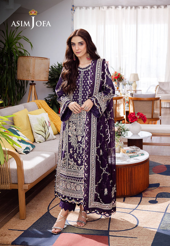 Asim Jofa | Uraan Lawn Chiffon Collection | AJUR-05 - Pakistani Clothes for women, in United Kingdom and United States