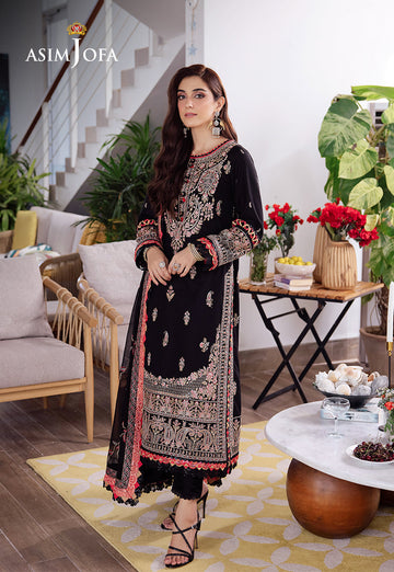 Asim Jofa | Uraan Lawn Chiffon Collection | AJUR-08 - Pakistani Clothes for women, in United Kingdom and United States