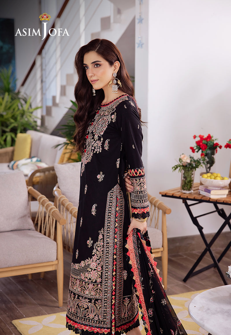 Asim Jofa | Uraan Lawn Chiffon Collection | AJUR-08 - Pakistani Clothes for women, in United Kingdom and United States