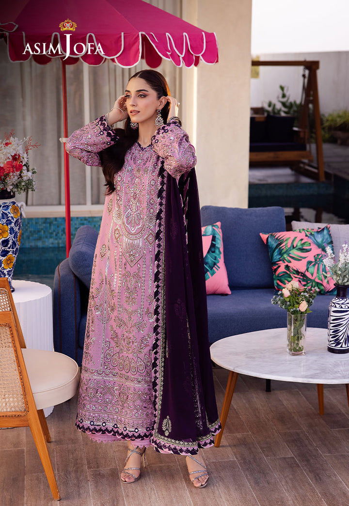 Asim Jofa | Uraan Lawn Chiffon Collection | AJUR-03 - Pakistani Clothes for women, in United Kingdom and United States