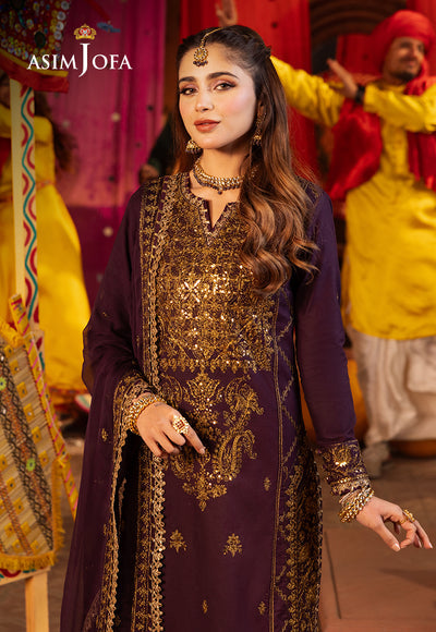 Asim Jofa | Chamak Damak Festive 24 | AJCD-23 - Hoorain Designer Wear - Pakistani Ladies Branded Stitched Clothes in United Kingdom, United states, CA and Australia