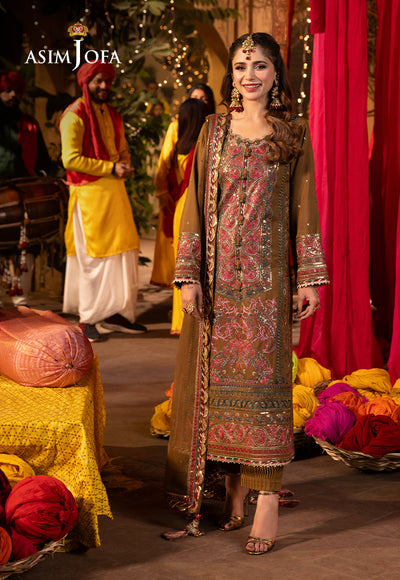 Asim Jofa | Chamak Damak Festive 24 | AJCD-08 - Hoorain Designer Wear - Pakistani Ladies Branded Stitched Clothes in United Kingdom, United states, CA and Australia