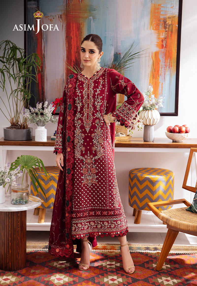 Asim Jofa | Uraan Lawn Chiffon Collection | AJUR-04 - Pakistani Clothes for women, in United Kingdom and United States