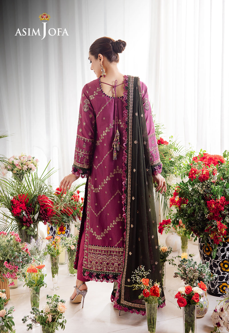 Asim Jofa | Uraan Lawn Chiffon Collection | AJUR-07 - Pakistani Clothes for women, in United Kingdom and United States