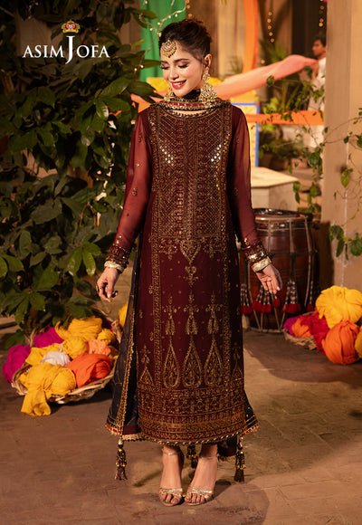 Asim Jofa | Chamak Damak Festive 24 | AJCD-20 - Hoorain Designer Wear - Pakistani Ladies Branded Stitched Clothes in United Kingdom, United states, CA and Australia