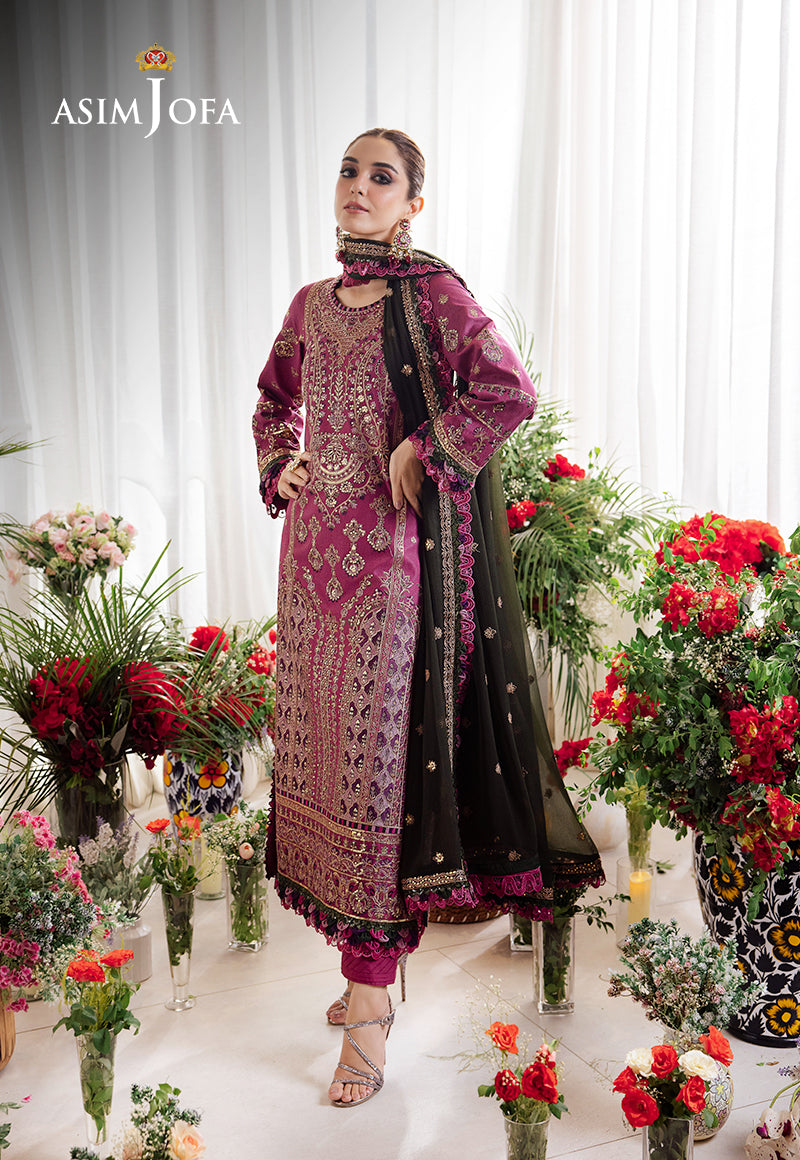 Asim Jofa | Uraan Lawn Chiffon Collection | AJUR-07 - Pakistani Clothes for women, in United Kingdom and United States