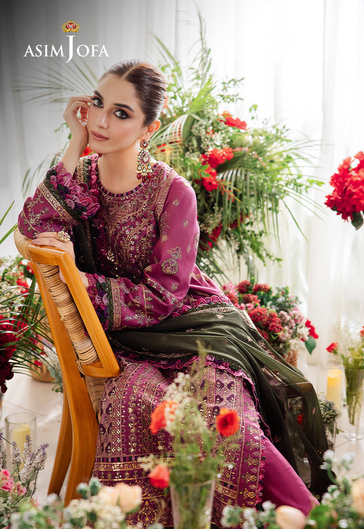 Asim Jofa | Uraan Lawn Chiffon Collection | AJUR-07 - Pakistani Clothes for women, in United Kingdom and United States