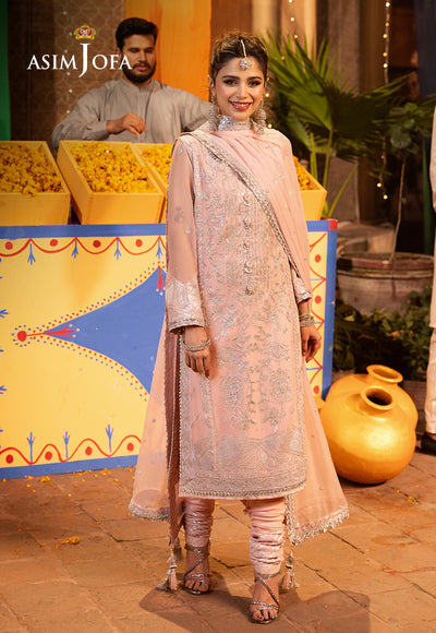 Asim Jofa | Chamak Damak Festive 24 | AJCD-14 - Hoorain Designer Wear - Pakistani Ladies Branded Stitched Clothes in United Kingdom, United states, CA and Australia