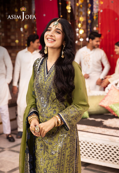 Asim Jofa | Chamak Damak Festive 24 | AJCD-10 - Hoorain Designer Wear - Pakistani Ladies Branded Stitched Clothes in United Kingdom, United states, CA and Australia
