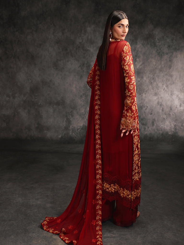 Rajbari | Sage Chiffon Edit | Rouge