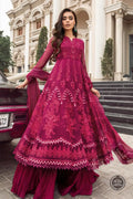 Maria B | Luxury Chiffon Collection | Magenta Pink - Pakistani Clothes for women, in United Kingdom and United States