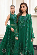 Maria B | Luxury Chiffon Collection | Emerald Green - Pakistani Clothes for women, in United Kingdom and United States