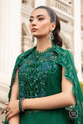 Maria B | Luxury Chiffon Collection | Emerald Green - Pakistani Clothes for women, in United Kingdom and United States