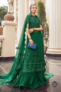 Maria B | Luxury Chiffon Collection | Emerald Green - Pakistani Clothes for women, in United Kingdom and United States