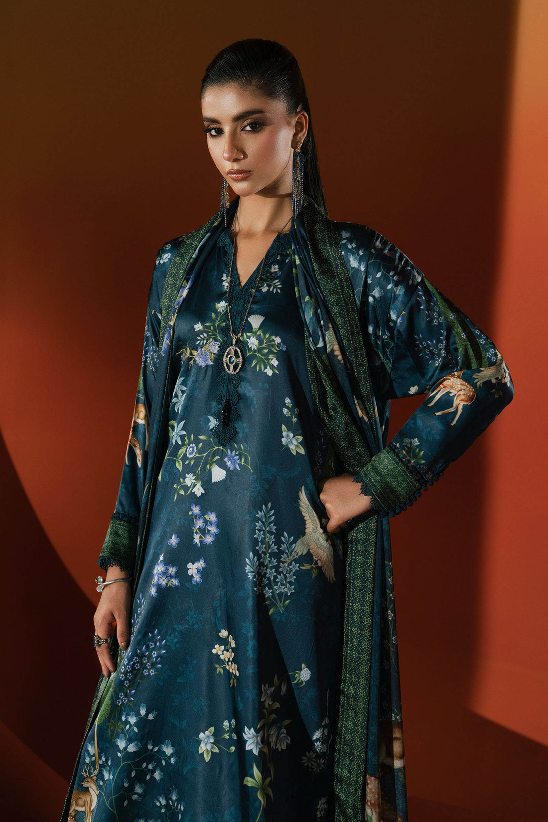Maria B | Luxury Pret Pre Fall | MPS-EF26-05R1-Teal