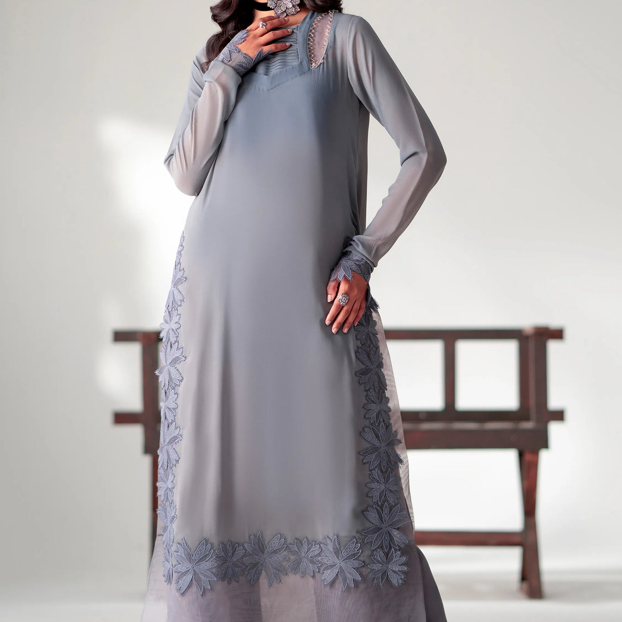 Maryum N Maria | Luxury Pret 24 | MS-24206 - GREY - ALIZÉE