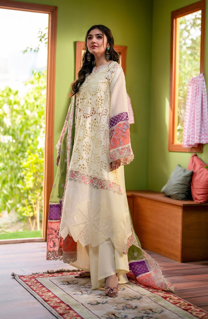 Maryum N Maria | Luxury Lawn 24 | Dina - Hoorain Designer Wear - Pakistani Ladies Branded Stitched Clothes in United Kingdom, United states, CA and Australia