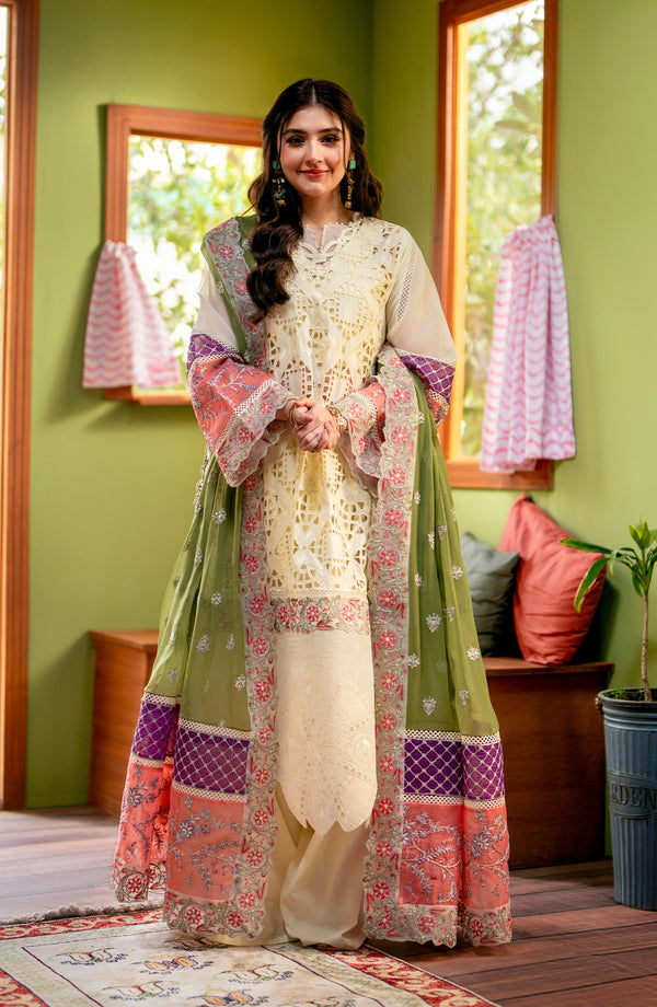 Maryum N Maria | Luxury Lawn 24 | Dina - Pakistani Clothes for women, in United Kingdom and United States