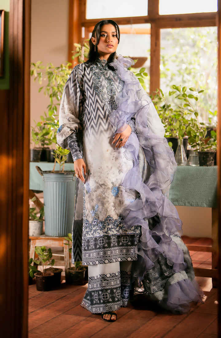 Maryum N Maria | Luxury Lawn 24 |  Sara - Hoorain Designer Wear - Pakistani Designer Clothes for women, in United Kingdom, United states, CA and Australia