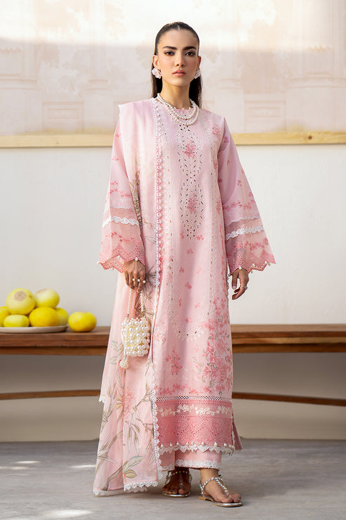 Saad Shaikh | Luxe Eid Lawn 24 | Pink Oasis - Pakistani Clothes for women, in United Kingdom and United States