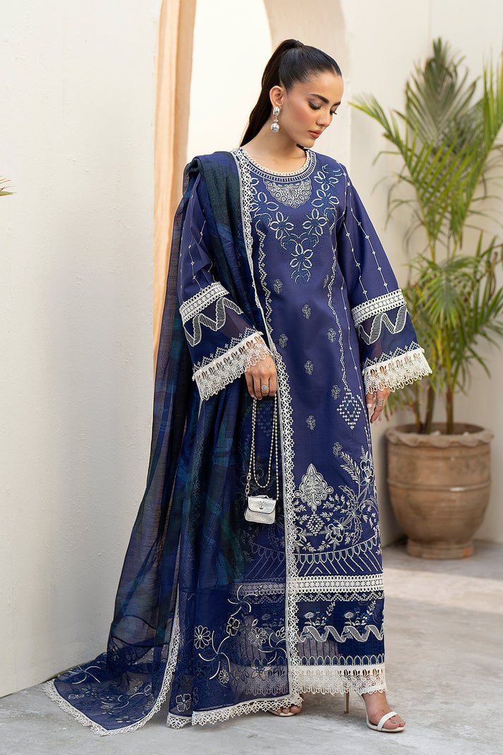 Saad Shaikh | Luxe Eid Lawn 24 | Tawny - Pakistani Clothes for women, in United Kingdom and United States