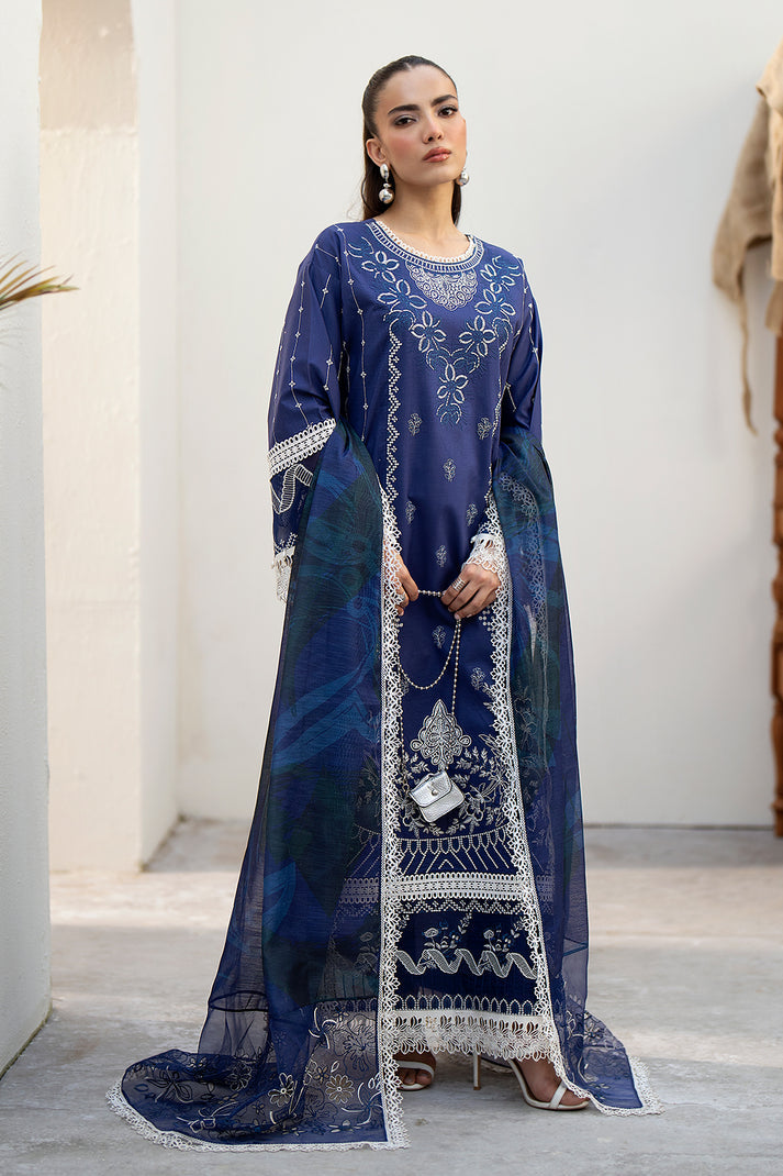 Saad Shaikh | Luxe Eid Lawn 24 | Tawny - Pakistani Clothes for women, in United Kingdom and United States