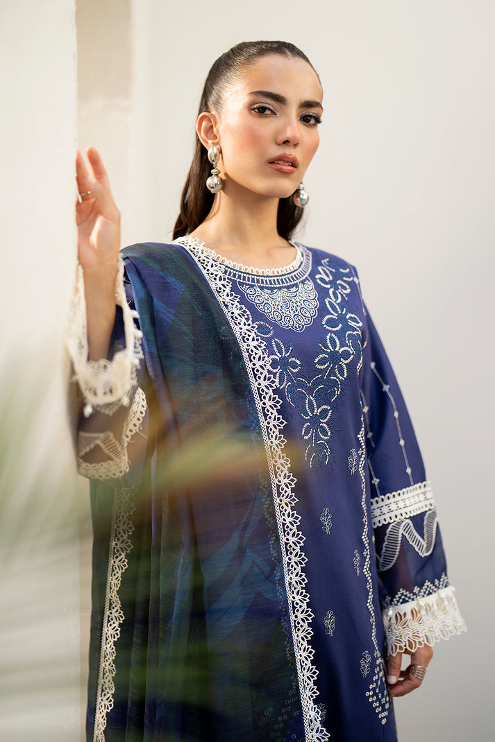 Saad Shaikh | Luxe Eid Lawn 24 | Tawny - Pakistani Clothes for women, in United Kingdom and United States