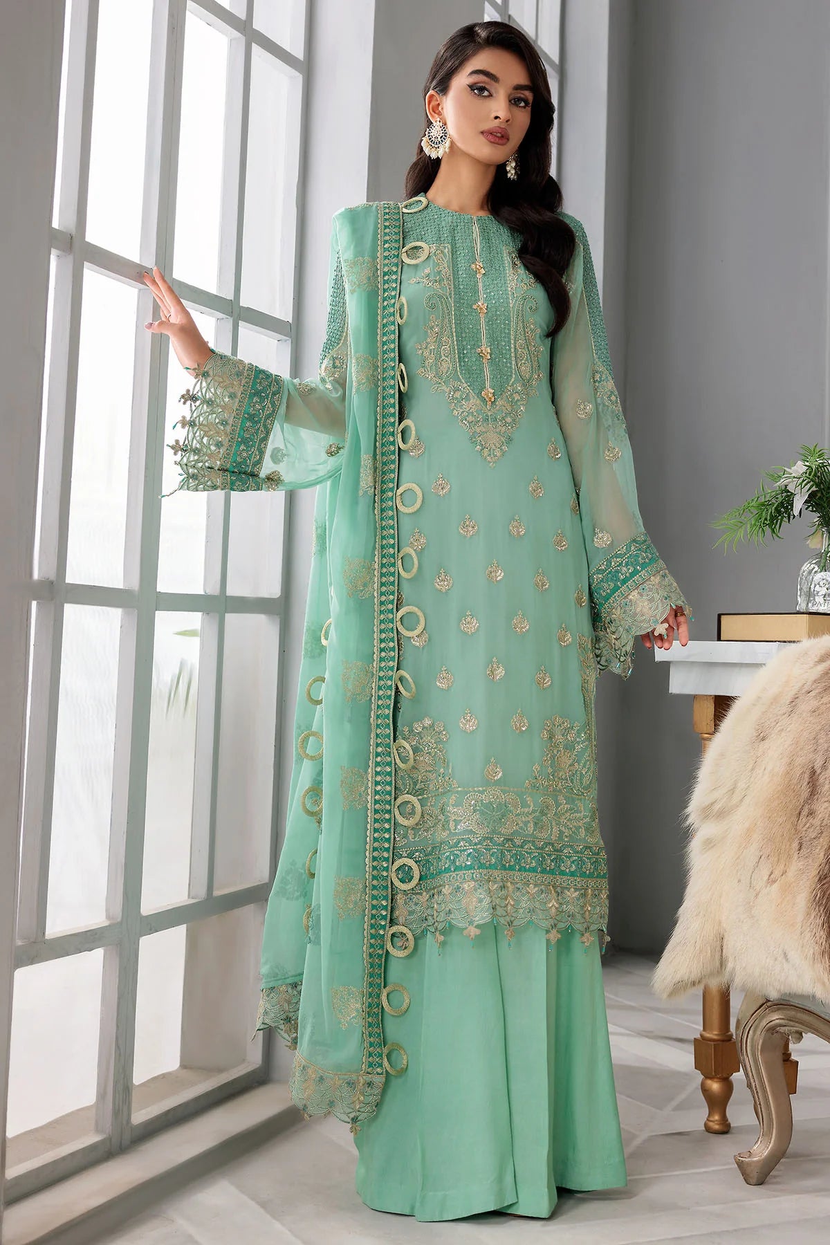 Motifz | Premium Embroidered Formals 24 | 3396 - Pakistani Clothes for women, in United Kingdom and United States