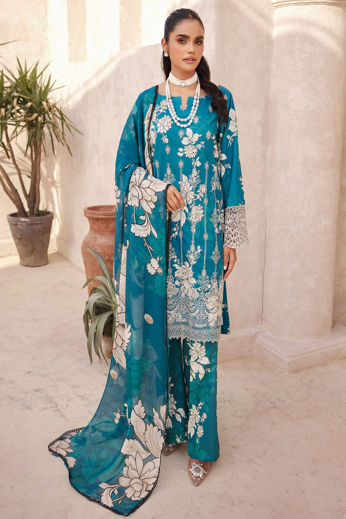 Motifz | Amal Luxury Lawn | 3737 - Pakistani Clothes for women, in United Kingdom and United States