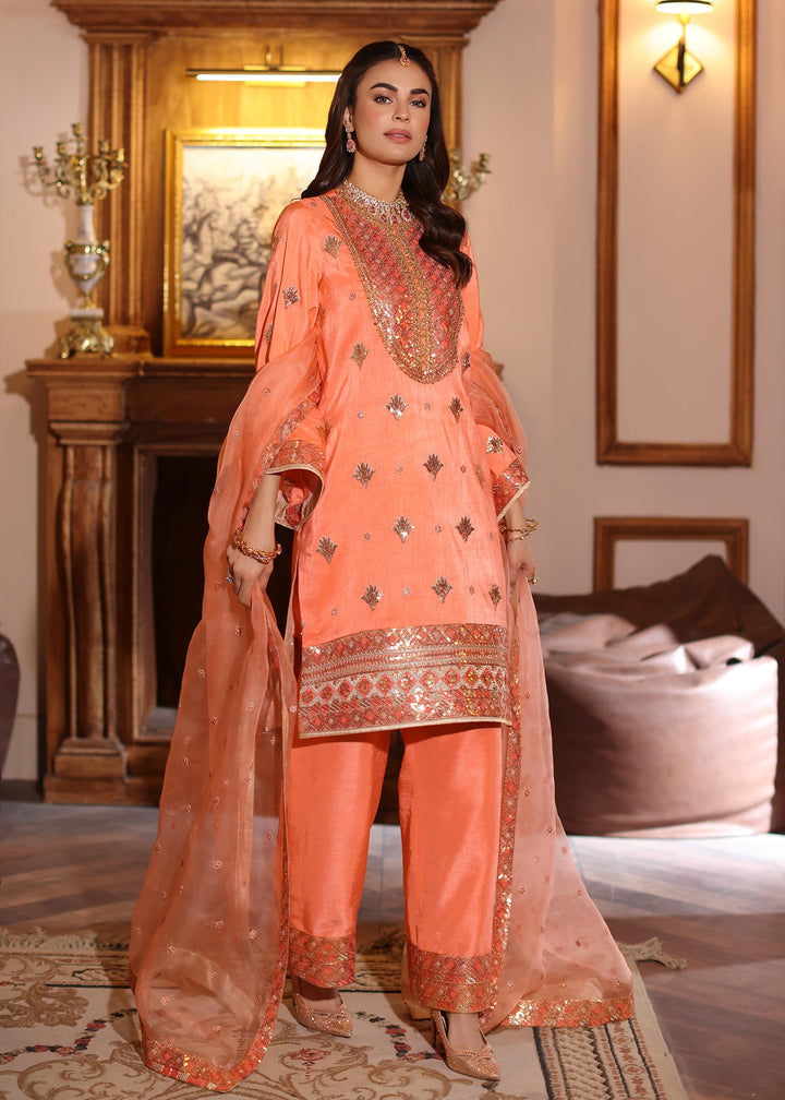 Waqas Shah | Meh-E-Nur | BLUSH - Hoorain Designer Wear - Pakistani Ladies Branded Stitched Clothes in United Kingdom, United states, CA and Australia
