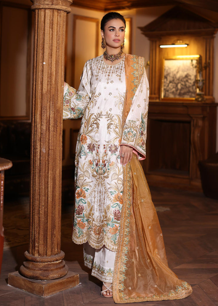 Waqas Shah | Meh-E-Nur | AMELIA - Hoorain Designer Wear - Pakistani Ladies Branded Stitched Clothes in United Kingdom, United states, CA and Australia
