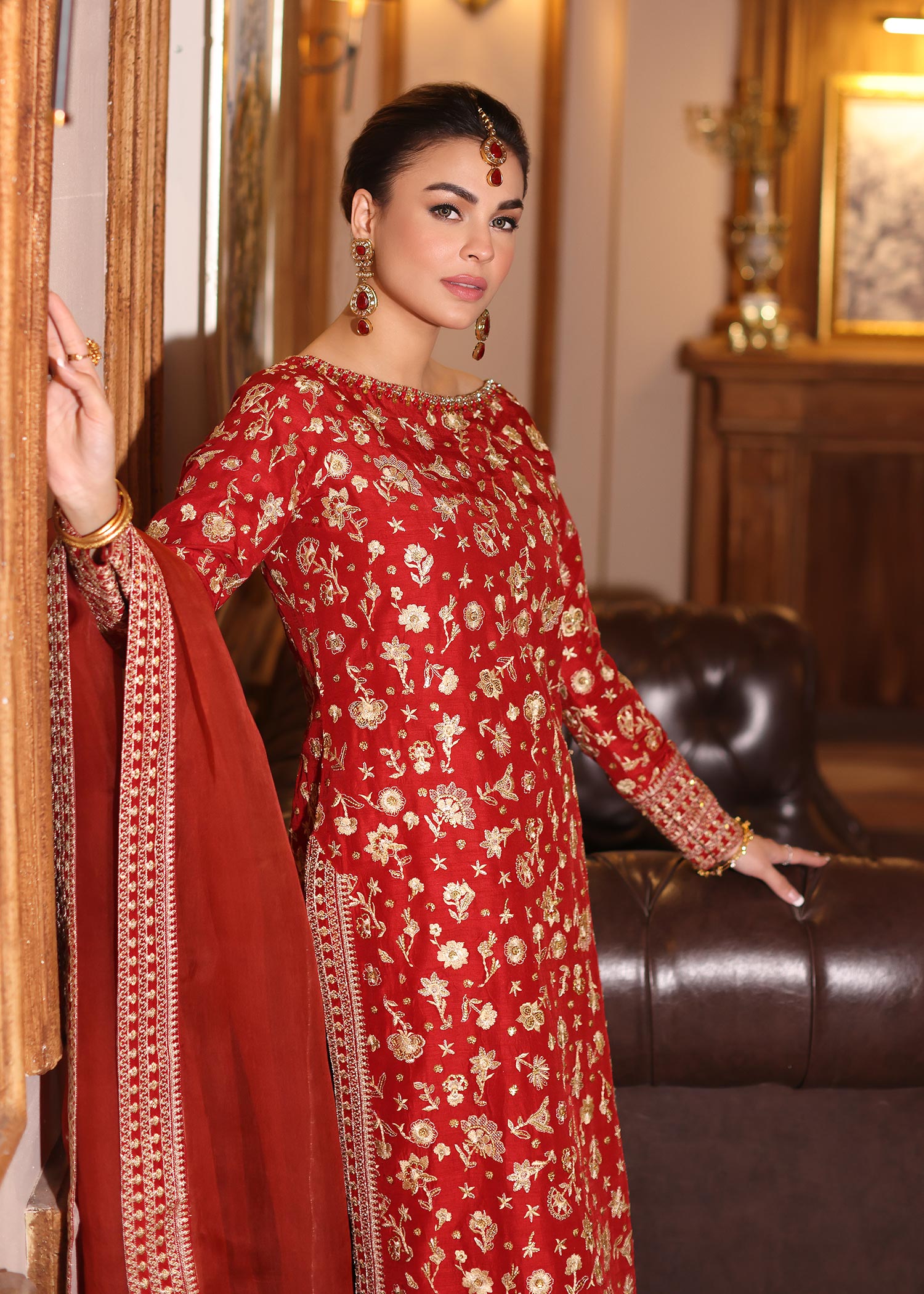 Waqas Shah | Meh-E-Nur | RED ROSE - Pakistani Clothes for women, in United Kingdom and United States