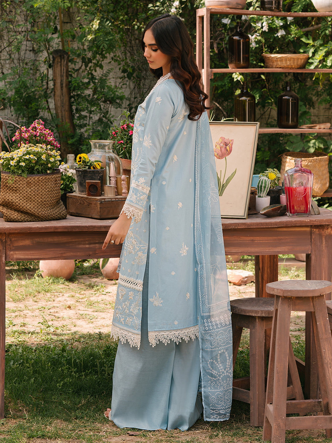 Mahnur | Masakali Luxury Lawn 24 | MK 02 - A - Pakistani Clothes for women, in United Kingdom and United States