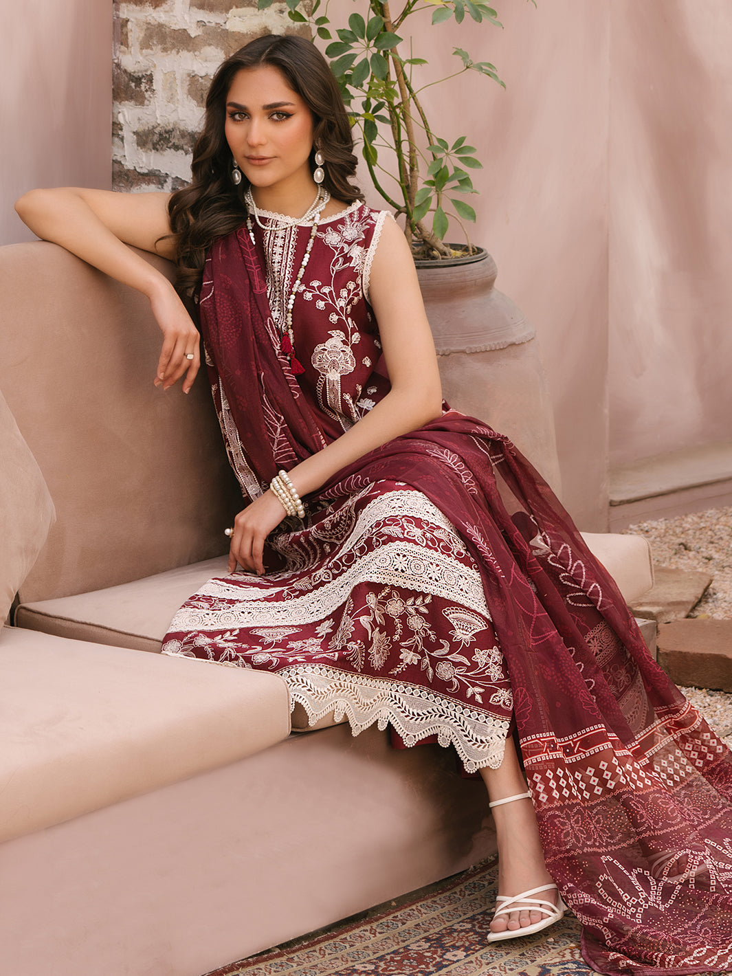 Mahnur | Masakali Luxury Lawn 24 | MK 02 - B - Pakistani Clothes for women, in United Kingdom and United States