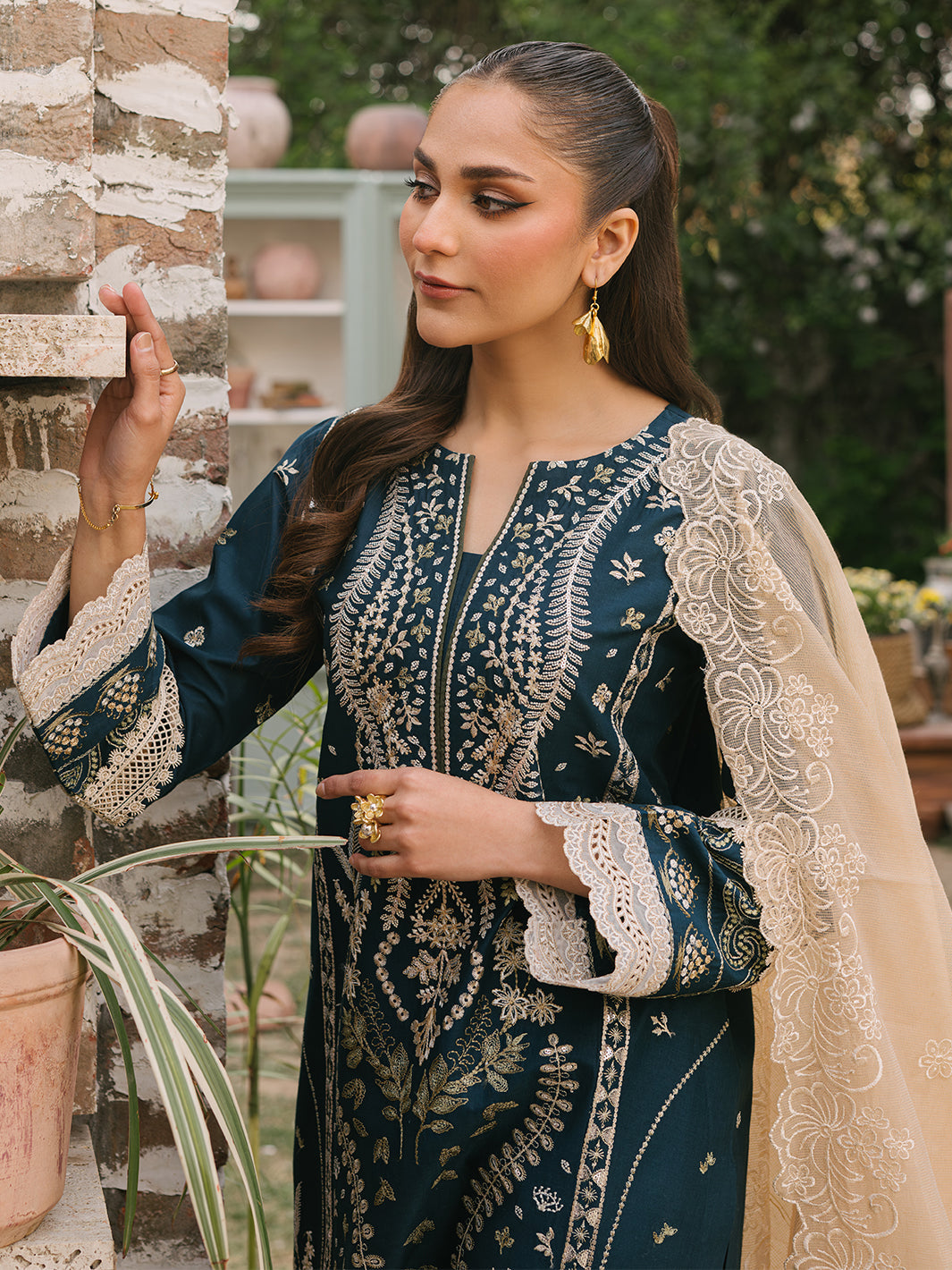 Mahnur | Masakali Luxury Lawn 24 | MK 01 - A - Pakistani Clothes for women, in United Kingdom and United States