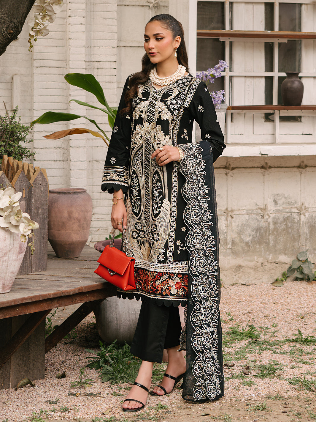 Mahnur | Masakali Luxury Lawn 24 | MK 04 - A - Pakistani Clothes for women, in United Kingdom and United States