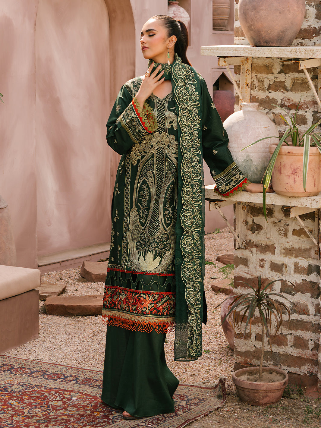 Mahnur | Masakali Luxury Lawn 24 | MK 04 - B - Pakistani Clothes for women, in United Kingdom and United States