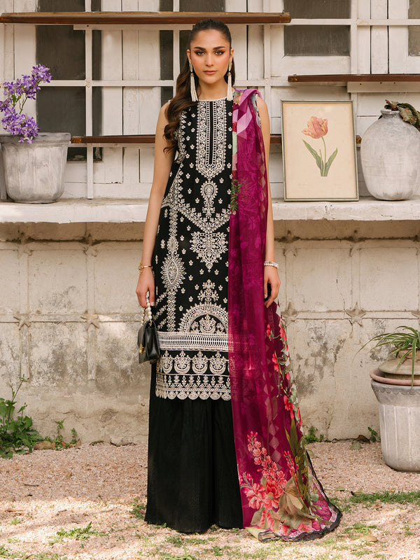 Mahnur | Masakali Luxury Lawn 24 | MK 05 - A - Hoorain Designer Wear - Pakistani Ladies Branded Stitched Clothes in United Kingdom, United states, CA and Australia