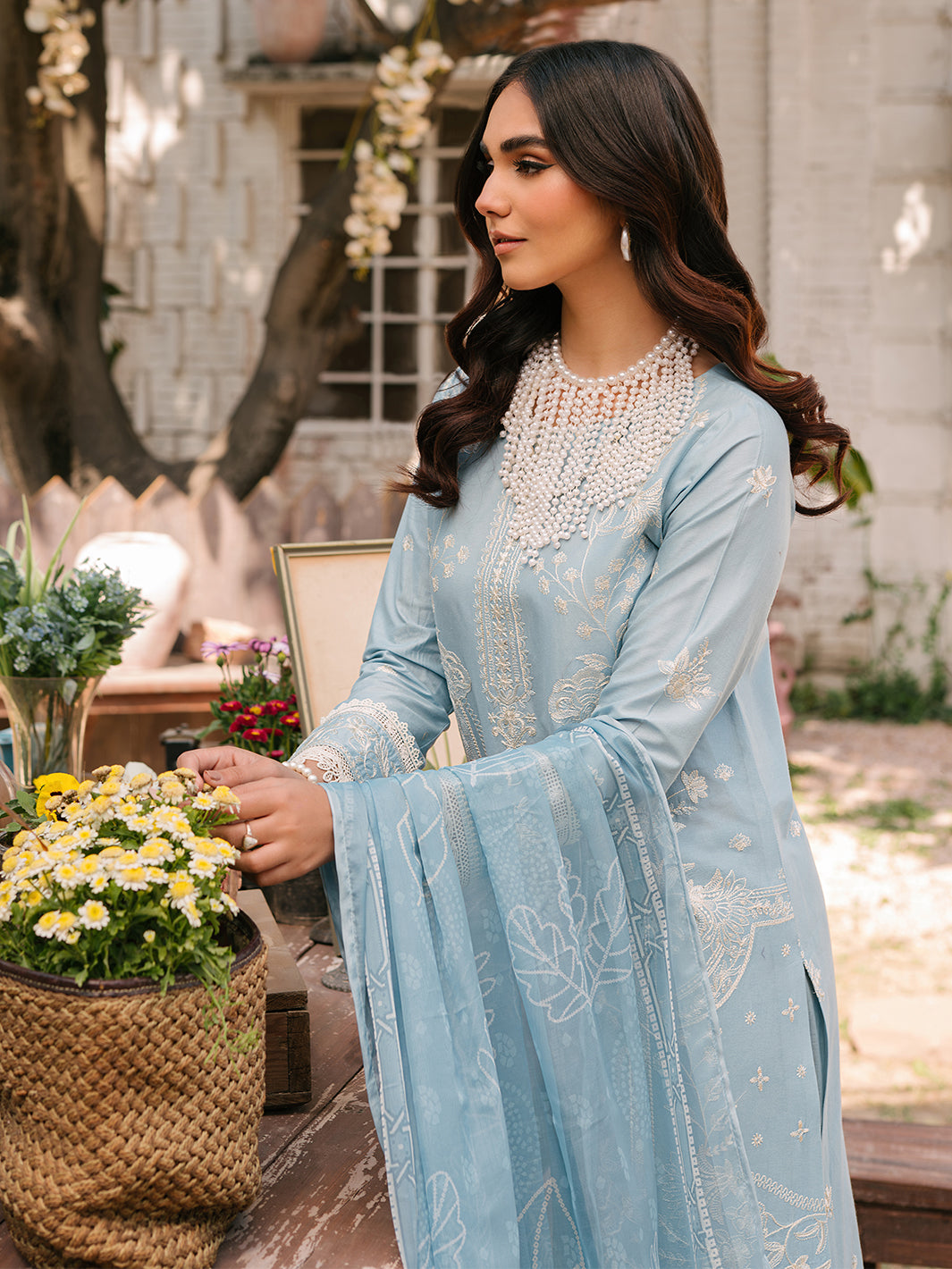 Mahnur | Masakali Luxury Lawn 24 | MK 02 - A - Pakistani Clothes for women, in United Kingdom and United States