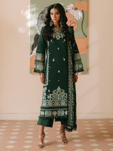 Mahnur | Shanaya Luxury Lawn 25 | Siyahgul